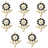 8Pcs Alloy Enamel Pendants ENAM-YW0002-31A-1