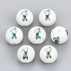 Electroplate Glass Beads EGLA-S178-11K-05-1