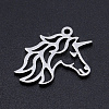 Non-Tarnish 201 Stainless Steel Pendants STAS-S105-JN941-1-2