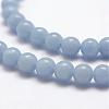 Natural Angelite Beads Strands G-P217-31-6mm-3