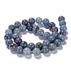 Dyed & Heated Natural Blue Aventurine Beads Strands G-F380-8mm-3