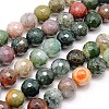 Natural Indian Agate Beads Strands G-G542-8mm-19-1