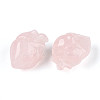 Natural Rose Quartz Heart Beads G-T144-04A-2