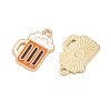 Alloy Enamel Pendants FIND-H020-01B-G-2