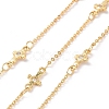 Clear Cubic Zirconia Cross Link Chains CHC-G016-06G-1