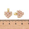 Brass Micro Pave Cubic Zirconia Charms CU-CBA03AF-18A-01-3