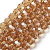 Electroplate Transparent Glass Beads Strands EGLA-A035-T10mm-A17-1