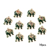 10Pcs Alloy Colorful Rhinestone and Enamel Pendants ENAM-YW0006-14C-1