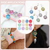180Pcs 12 Colors  Transparent Glass Beads DGLA-ME0001-01-4