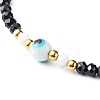 Adjustable Nylon Thread Braided Bead Bracelet BJEW-JB06441-01-4