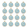 Golden Plated Alloy Enamel Charms ENAM-S118-04C-2