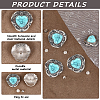 8 Bags Alloy Decorative Rivets BUTT-CP0001-21-6