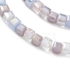 Gradient Color Electroplate Glass Bead Strands GLAA-E042-05D-3