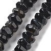 Natural Black Agate Beads Strands G-K392-A18-2