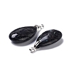 Natural Glaucophane Pendants G-D084-01P-B14-3