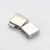 Tarnish Resistant Cuboid 304 Stainless Steel Bayonet Clasps STAS-N042-03-2
