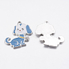 Alloy Enamel Puppy Pendants X-ENAM-P036-M-2