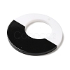 Black and White stitching Acrylic Pendants OACR-S143-01A-2