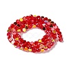 Transparent Electroplate Glass Beads Strands GLAA-Q099-I01-08-2
