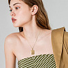 1Pc Stainless Steel Rectangle with Letter Pendants NJEW-TA0001-22O-6