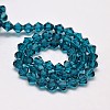 Imitate Austrian Crystal Bicone Glass Beads Strands GLAA-F029-3x3mm-01-2