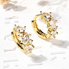 Brass Hoop Earrings EJEW-S256-03A-G-1