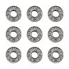 Alloy Initial Slide Charms with Grade A Rhinestones ALRI-R032-O-FF-1