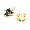 Brass Enamel Charms KK-L237-010G-2