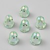 Transparent Acrylic Bead Caps TACR-WH0021-20B-1