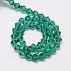 Imitate Austrian Crystal Bicone Glass Beads Strands GLAA-F029-6x6mm-10-2