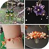 36Pcs 3 Style Brass 3D Flower Bead Caps KK-FH0002-48-6