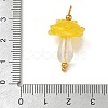 304 Stainless Steel with Handmade Bumpy Lampwork Pendants LA-CBA4231-01B-G-3