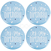 4Pcs It's My Birthday Tinplate Brooches JEWB-CN0001-12B-1