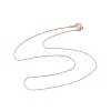 Ion Plating(IP) 304 Stainless Steel Serpentine Chain Necklace for Men Women NJEW-G076-01B-RG-2