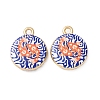 Printed Alloy Pendants AL-CBA7256-22G-1