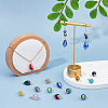 90Pcs 18 Colors Electroplate Glass Pendants PALLOY-AB00137-5