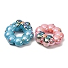 Christmas UV Plating Opaque Acrylic Beads AC-CBAC5B6-01-2