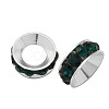 Brass Rhinestone Spacer Beads RB-A020-7mm-08S-1