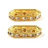 Brass Crystal Rhinestone Spacer Bars RB-T019-01C-G-1