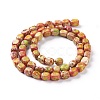 Natural Regalite/Imperial Jasper/Sea Sediment Jasper Beads Strands G-Z008-01C-2