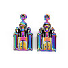 Rainbow Color Alloy Pendants PALLOY-S180-288-NR-2