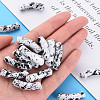 Opaque Spray Painted Acrylic Beads MACR-S372-002F-B04-5