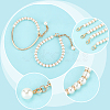 PandaHall Elite 4Pcs 2 Styles Plastic Pearl Beaded Anklets Set AJEW-PH0011-64-4