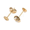 304 Stainless Steel Stud Earring Findings STAS-D389-03C-G-2