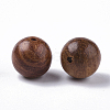 Natural Wood Beads X-WOOD-S666-10mm-01-2