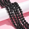 Synthetic Black Stone Beads Strands GSR10mmC044-4