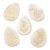 Natural Freshwater Shell Pendants SHEL-K006-23-1