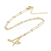 304 Stainless Steel Pendant Necklaces NJEW-H029-02G-A-2