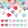 35Pcs UV Plating Iridescent Acrylic Beads OACR-TA0004-20-2