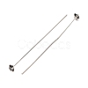 Brass Micro Pave Cubic Zirconia Stud Earring Findings CU-CBA4618-01P-08-2